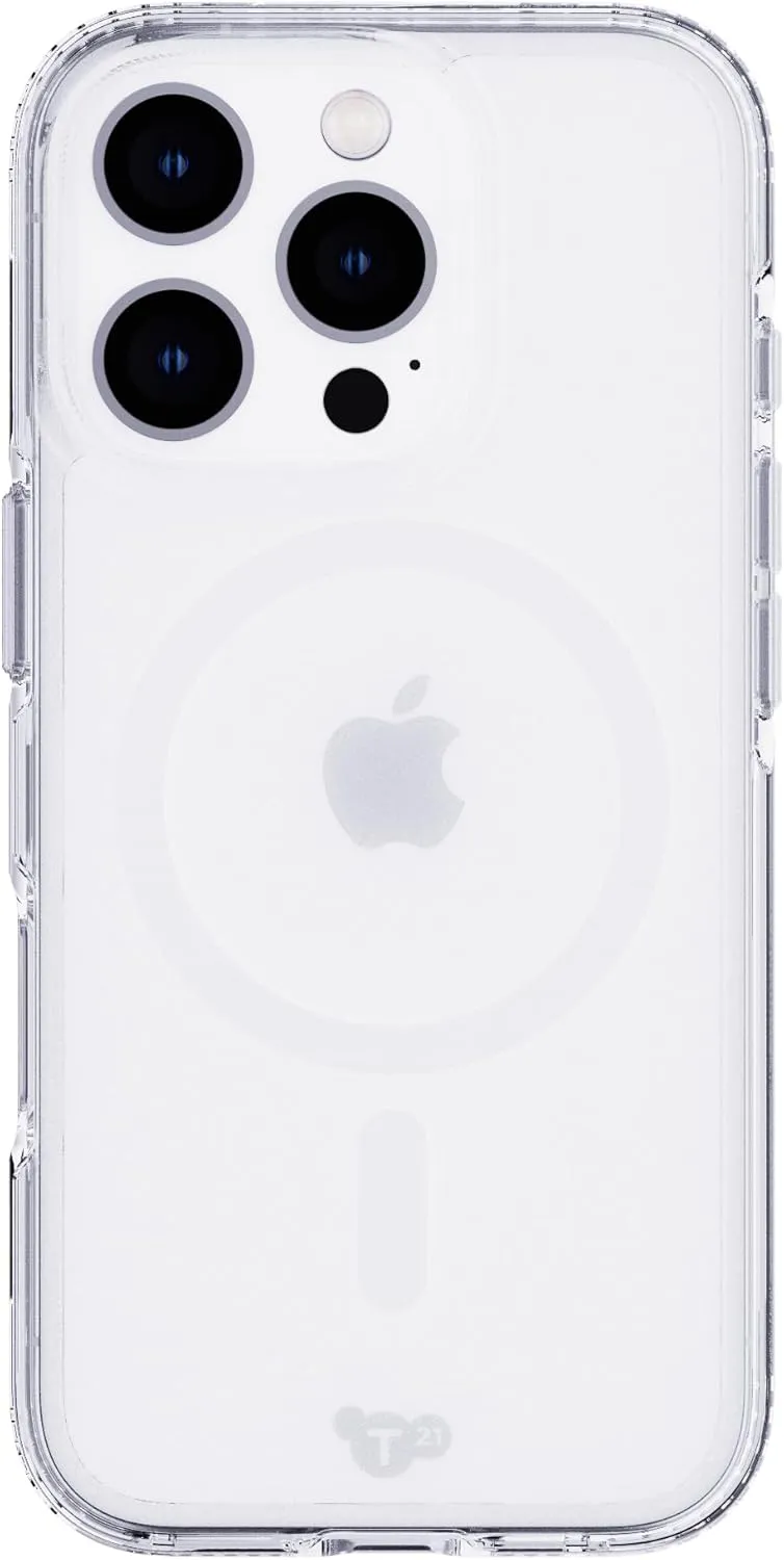 Tech21 EvoClear for iPhone 16 Pro Compatible with MagSafe - Impact Protection Case - in Clear