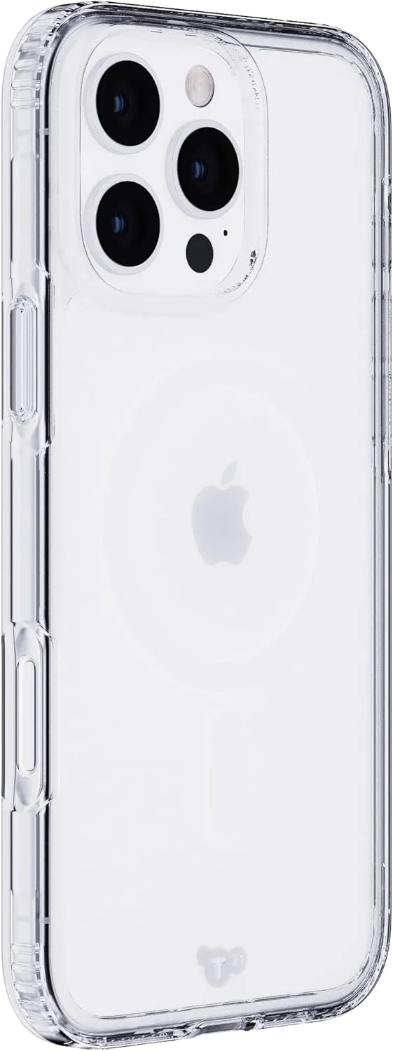 Tech21 EvoClear for iPhone 16 Pro Max Compatible with MagSafe - Impact Protection Case - in Clear