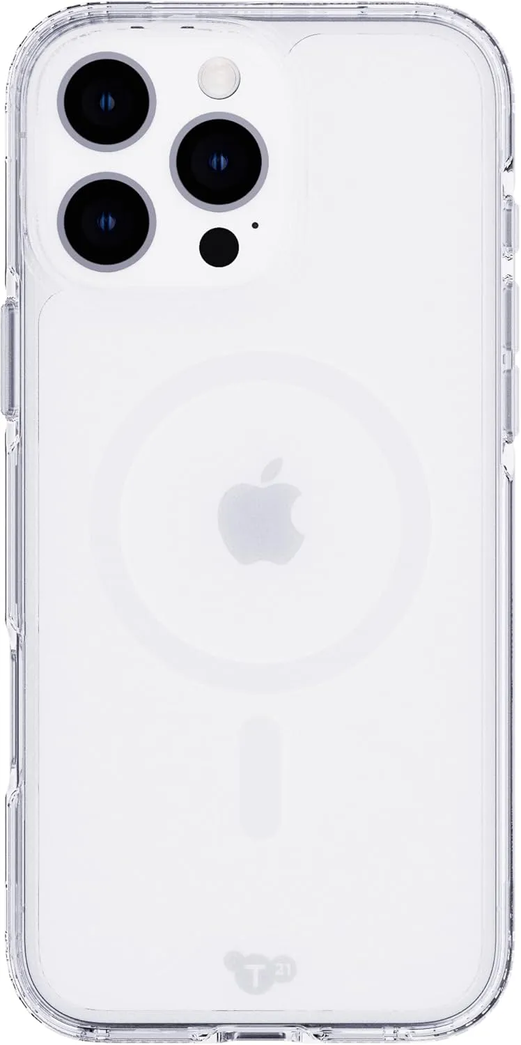 Tech21 EvoClear for iPhone 16 Pro Max Compatible with MagSafe - Impact Protection Case - in Clear
