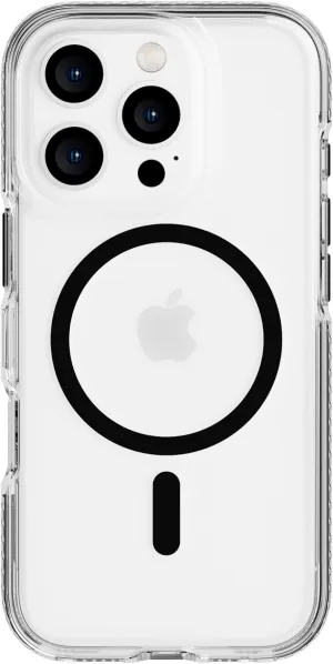 Tech21 EvoCrystal for iPhone 16 Pro - Compatible with MagSafe - Impact Protection Case 15x Military Standard Tested - in Black