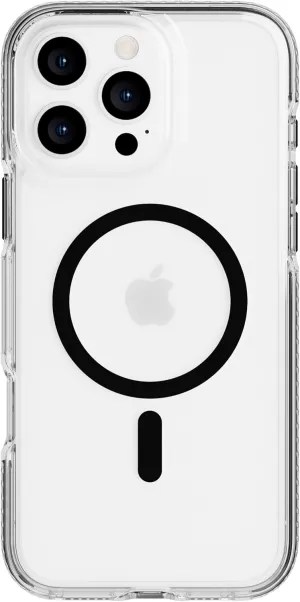 Tech21 EvoCrystal for iPhone 16 Pro Max Compatible with MagSafe - Impact Protection Case 15x Military Standard Tested - in Black