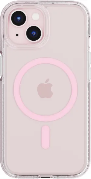 Tech21 EvoCrystal for iPhone 16e / 15 - Compatible with MagSafe - Impact Protection Case - Pink