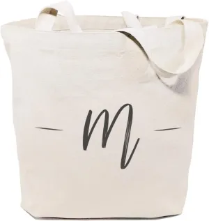 The Cotton & Canvas Co. Personalized Name Beach, Shopping and Travel Resusable Shoulder Tote and Handbag