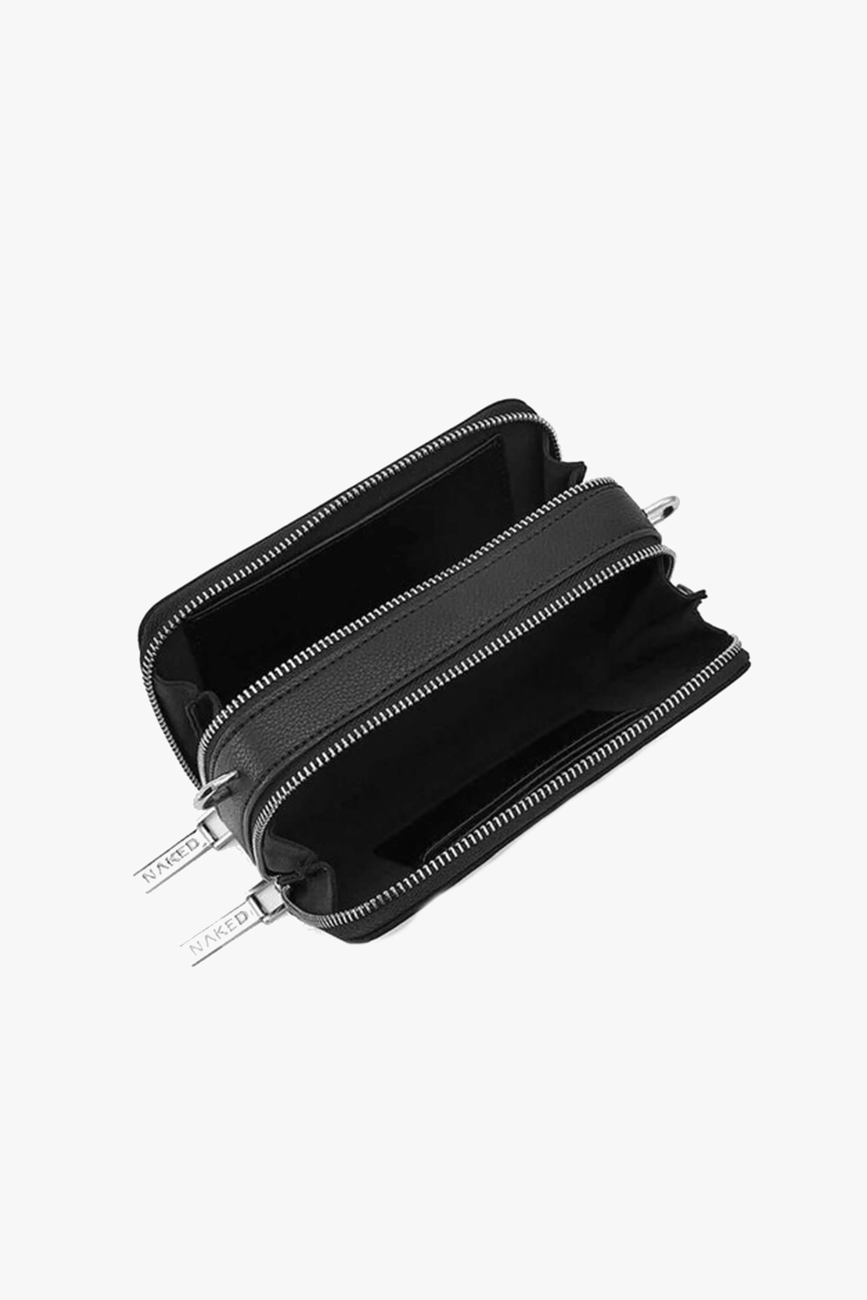 The Lexie Silver Hardware Black Nylon Bag