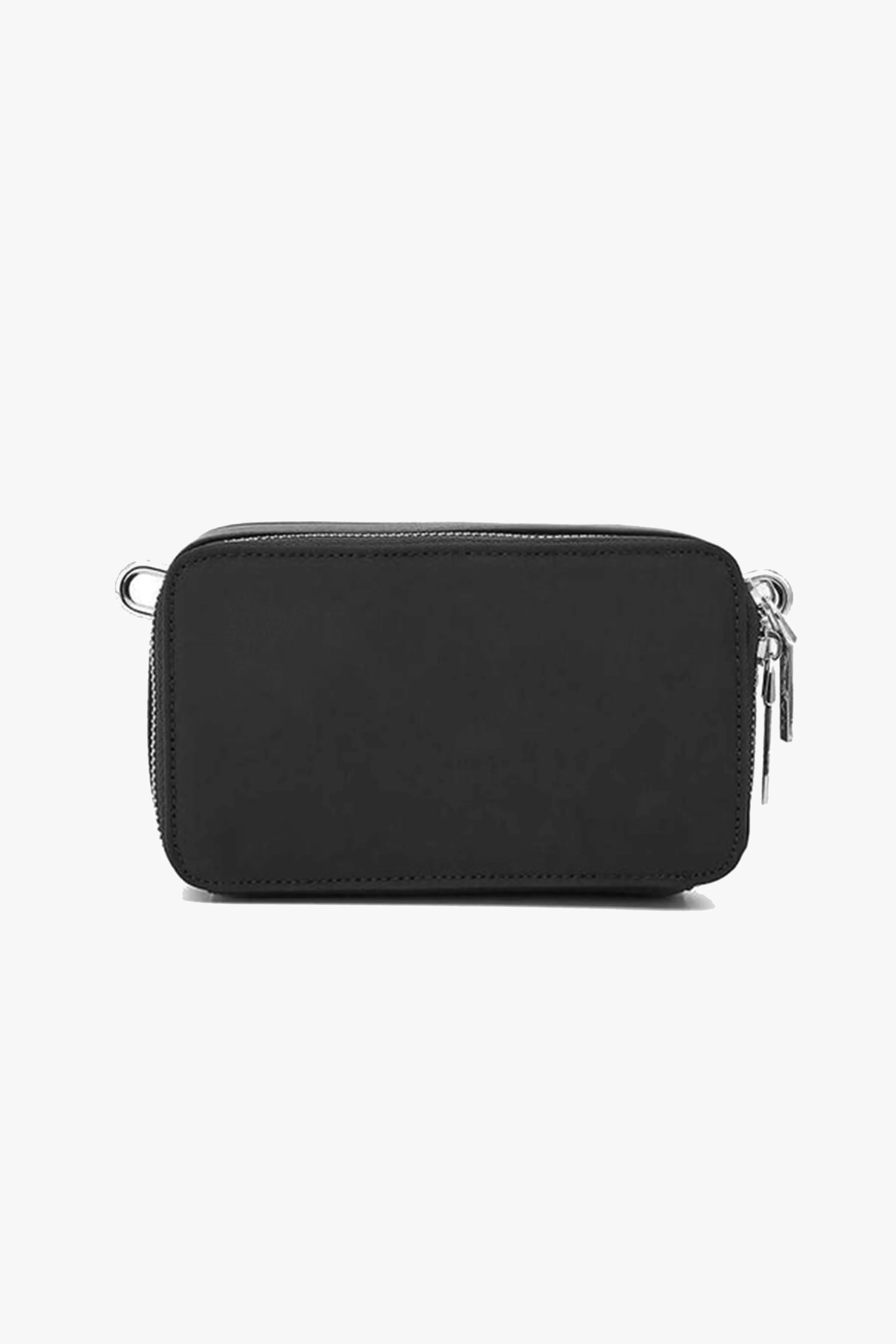 The Lexie Silver Hardware Black Nylon Bag