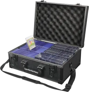Toploader Metal Storage Box for 3"x 4" 35pt Rigid Card, Sports Card Storage Boxes for Trading Cards,Top Loader Card Storage Hard Case, Top Loaders Holder (Holds 600 Toploaders)