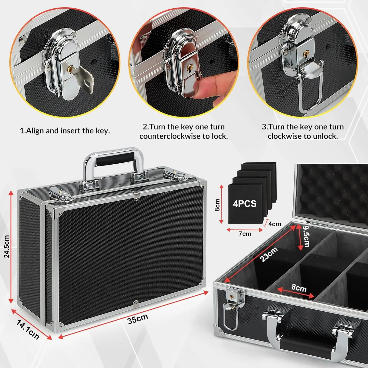Toploaders Storage Box for 540  3" x 4" 35pt Rigid Card, Sports Card Storage Case Trading Card Storage Box Waterproof Protective Top Loaders Storage Hard Case Holds 120  One Touch Magnetic Card Holder