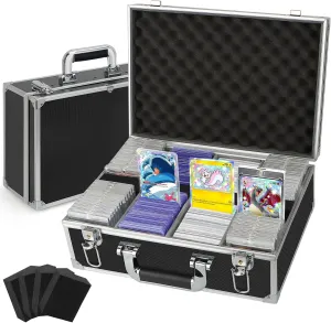 Toploaders Storage Box for 540  3" x 4" 35pt Rigid Card, Sports Card Storage Case Trading Card Storage Box Waterproof Protective Top Loaders Storage Hard Case Holds 120  One Touch Magnetic Card Holder