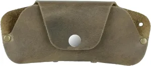 Toprank Leather Eyeglass Case - Handmade Slim Sunglasses Holder, Genuine and Universal Fit for Men and Women