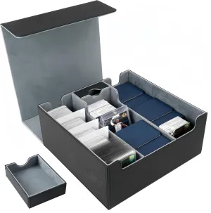 Trading Card Storage Box,2300  Commander Deck Box,Holds 7 Commander Deck Box,Bulk Card Storage, Trading Cards Organizer Fits For Toploaders, YuGiOh and Sport Cards,Magic Game Cards