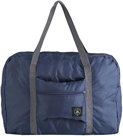 Travel Carry-On Duffle Foldable Travel Bags Luggage Holdall Handbags Outdoor Totes Carry Storage Bags Organizer for Man & Woman(Dark Blue)
