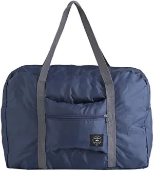 Travel Carry-On Duffle Foldable Travel Bags Luggage Holdall Handbags Outdoor Totes Carry Storage Bags Organizer for Man & Woman(Dark Blue)