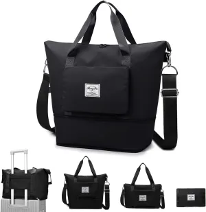Travel Duffel Tote Bag,Travel Weekender Overnight Bags Women Carry On Bag Totes for Airplanes,Sports Gym Duffle with Trolley Sleeve
