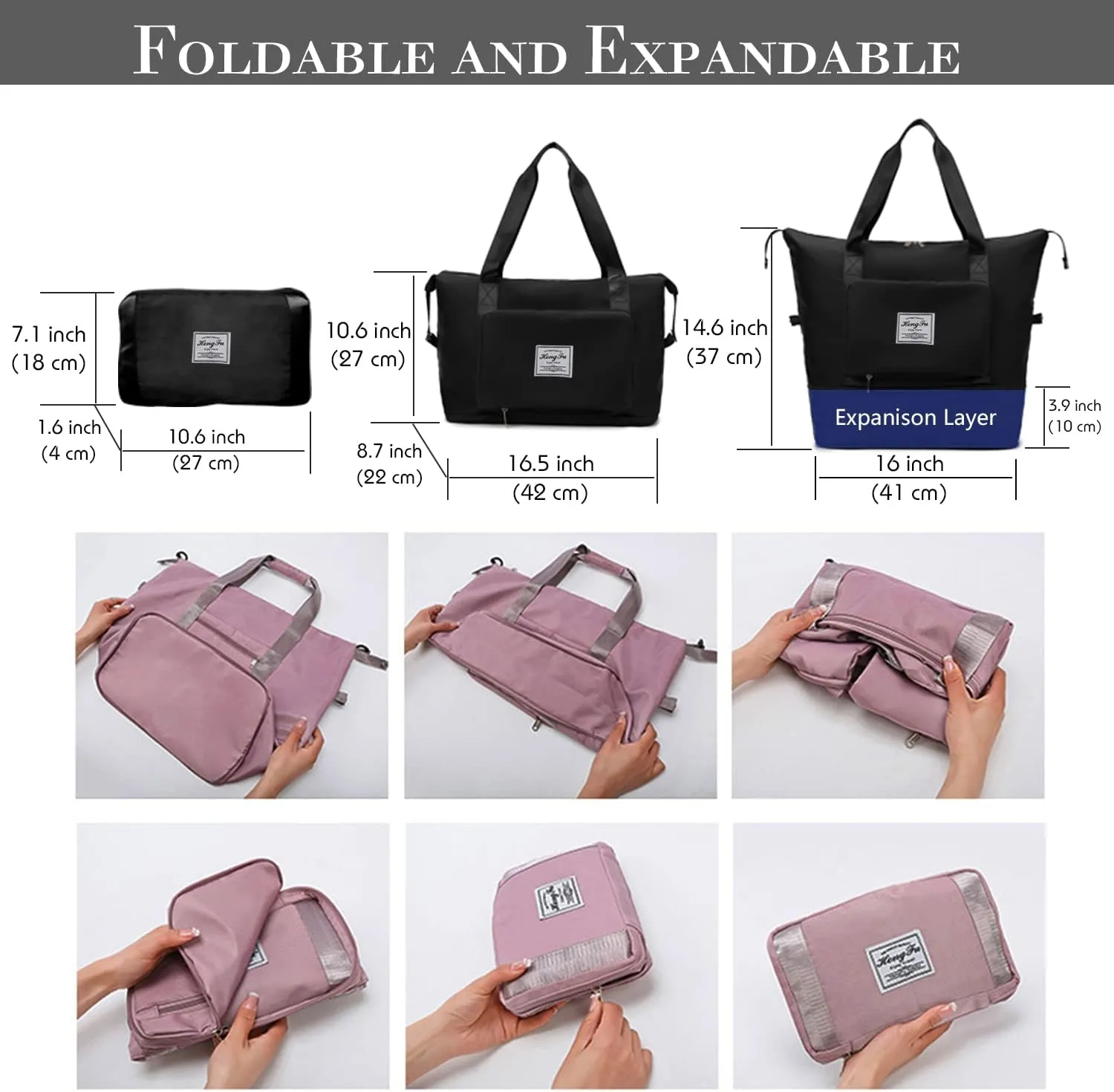 Travel Duffel Tote Bag,Travel Weekender Overnight Bags Women Carry On Bag Totes for Airplanes,Sports Gym Duffle with Trolley Sleeve