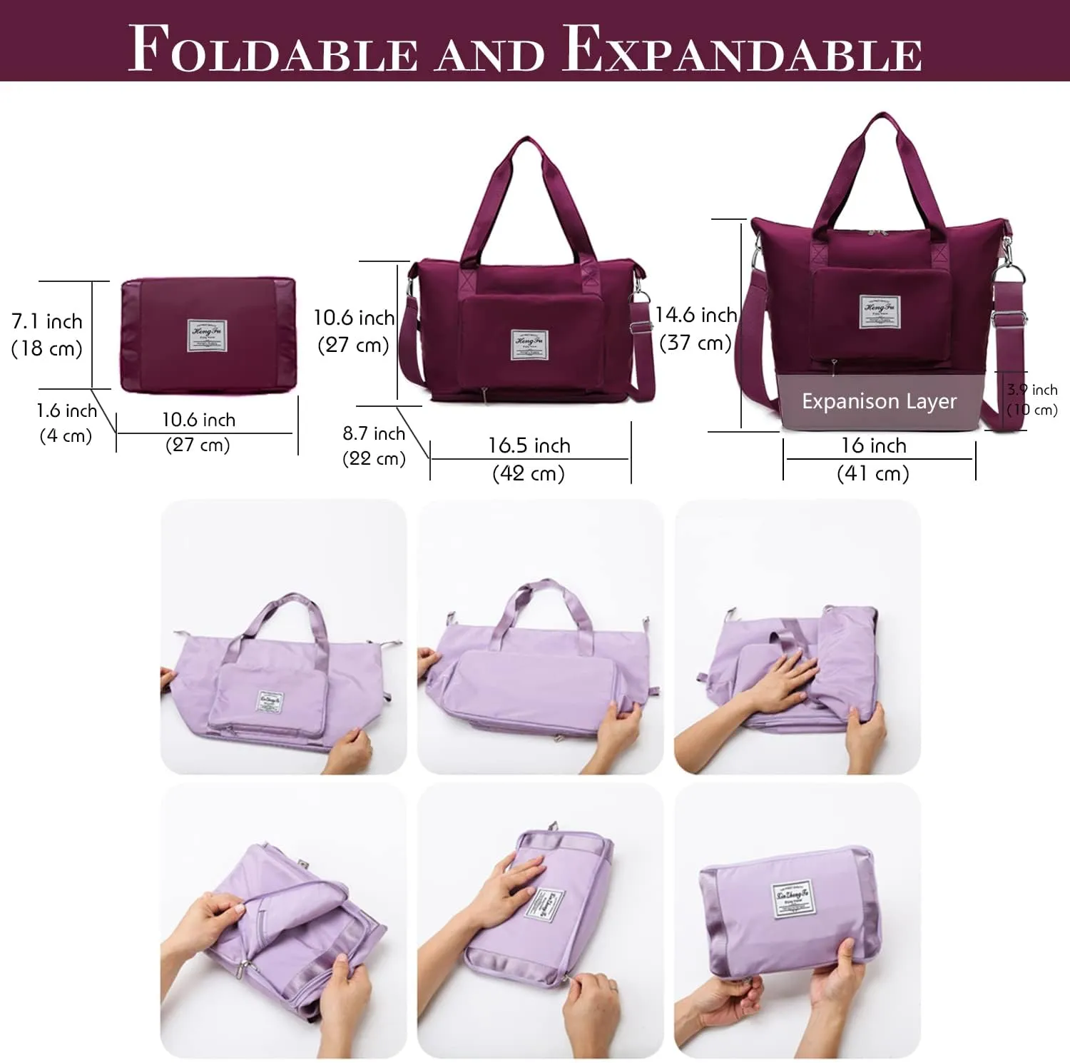 Travel Duffel Tote Bag,Travel Weekender Overnight Bags Women Carry On Bag Totes for Airplanes,Sports Gym Duffle with Trolley Sleeve