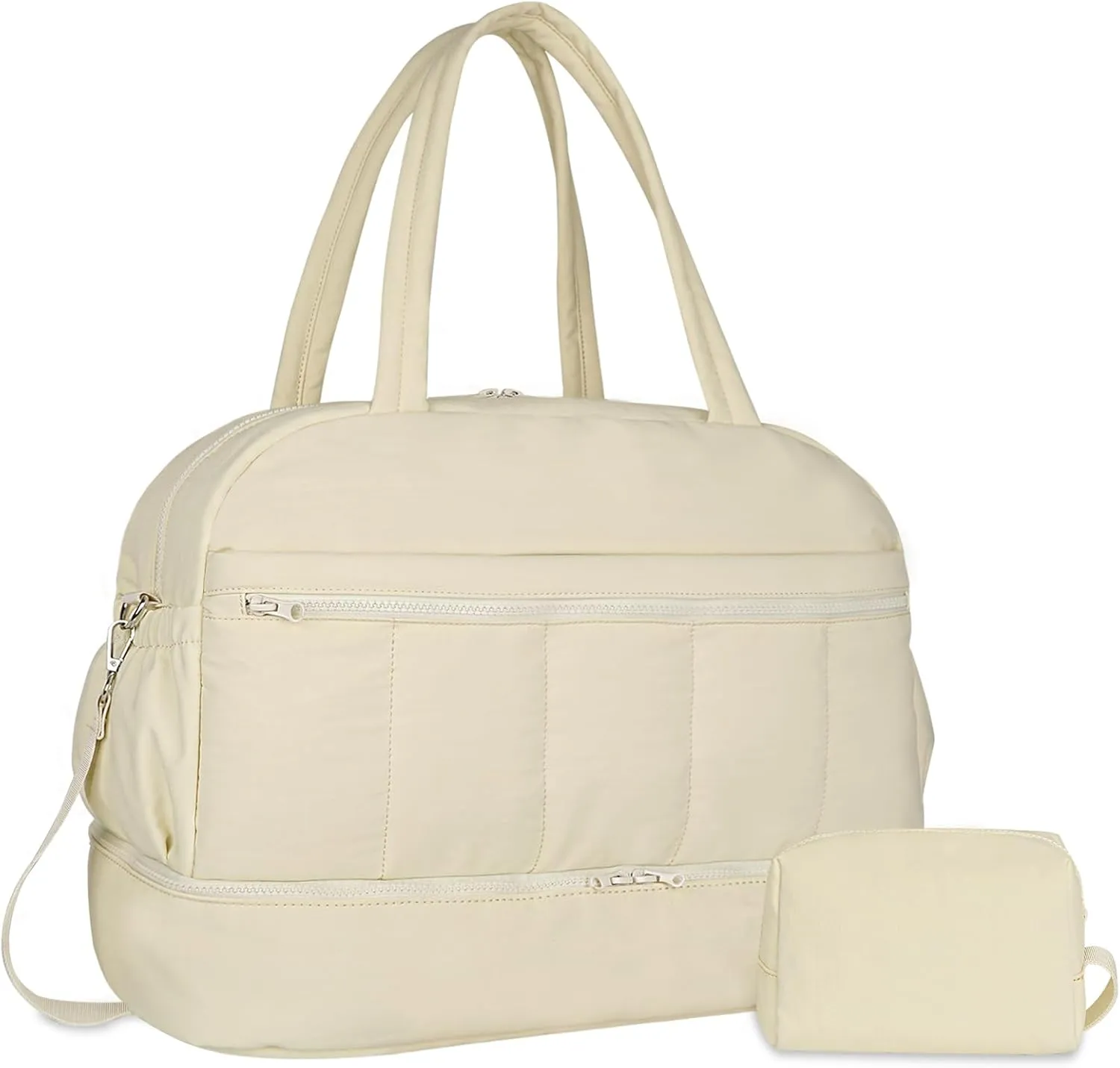 Travel Duffle bag for Women, Weekender Overnight Bags with Shoe Compartment, Carry on Travel Tote Gym Duffel Bag for Women