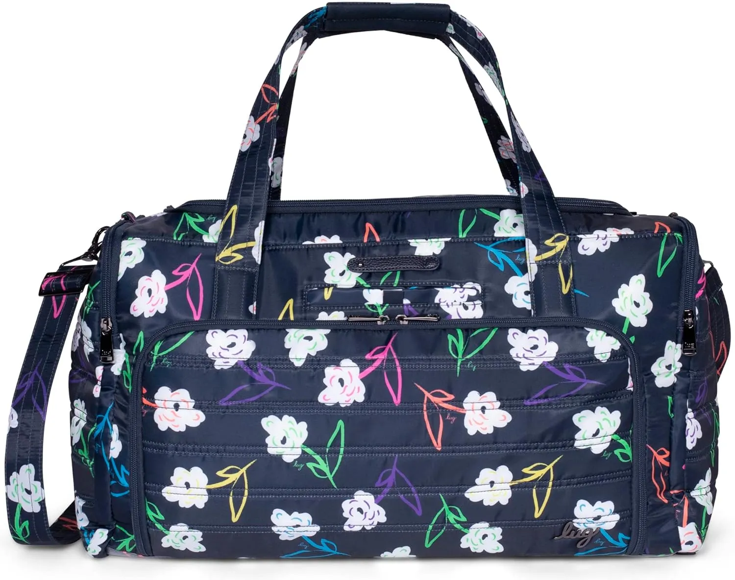 Trolley Duffel Bag, BRIGHT FLORAL