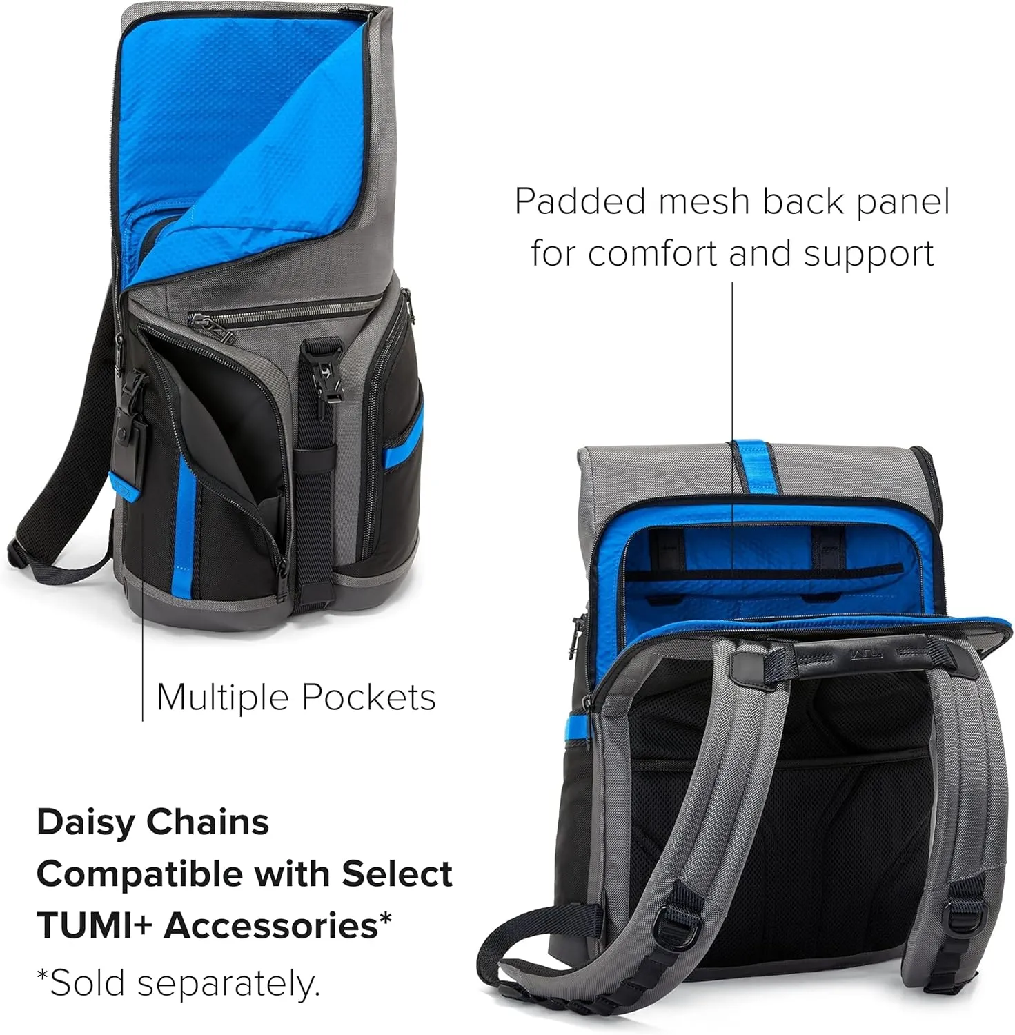 TUMI - Alpha Bravo Logistics Flap Lid Backpack - Grey/Blue