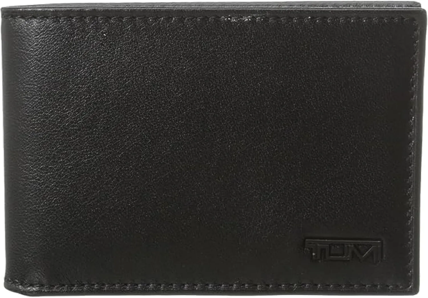 TUMI - Delta Slim Single Billfold Wallet - Leather Wallet - RFID Blocking Technology - Card Slots, Pockets - 4" x 3" - Black