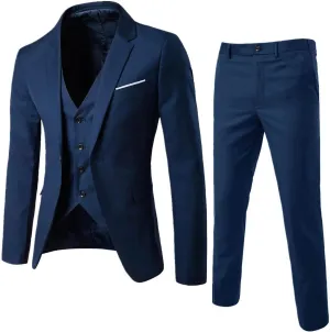 Tuxedo for Men 3 Suit Business Wedding Party Jacket Vest & Pants Coat Mens Tuxedo Tuxedo for Men Men’S Tuxedo for