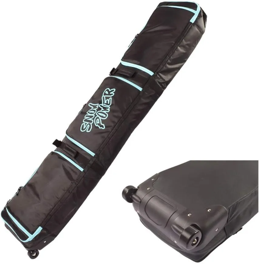 UNISTRENGH Fully Padded Snowboard Bag With Wheels Large Multi-compartment Ski Boots and Helmet Bag Perfect for Travel