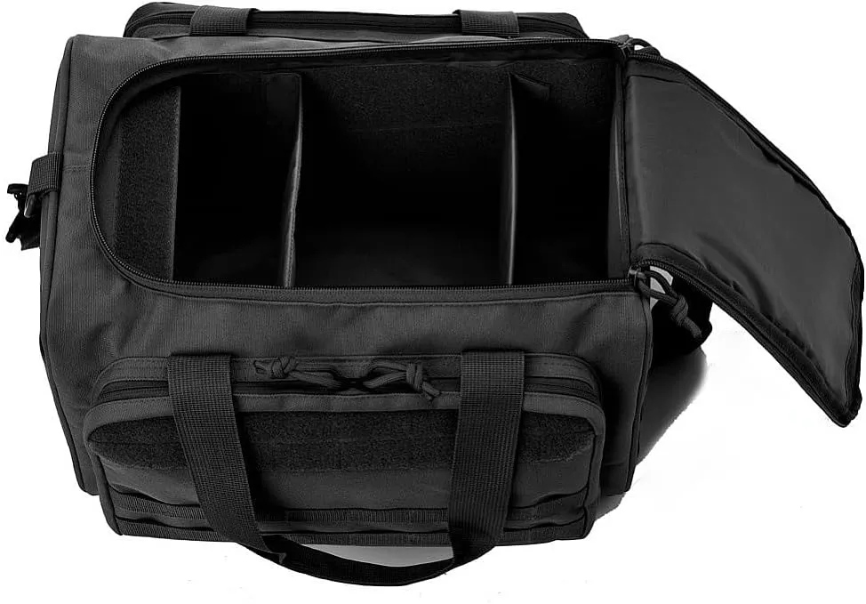 UNISTRENGH Multifunction Tactical Gun Range Bag Deluxe Pistol Shooting Range Duffle Bags