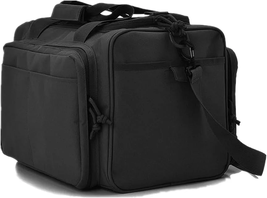 UNISTRENGH Multifunction Tactical Gun Range Bag Deluxe Pistol Shooting Range Duffle Bags