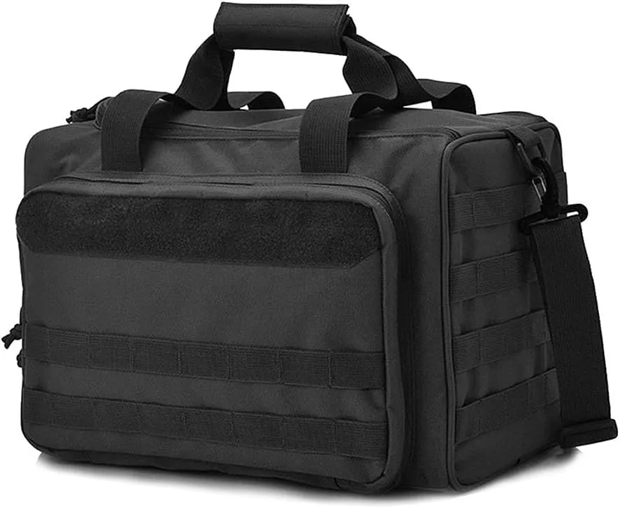 UNISTRENGH Multifunction Tactical Gun Range Bag Deluxe Pistol Shooting Range Duffle Bags