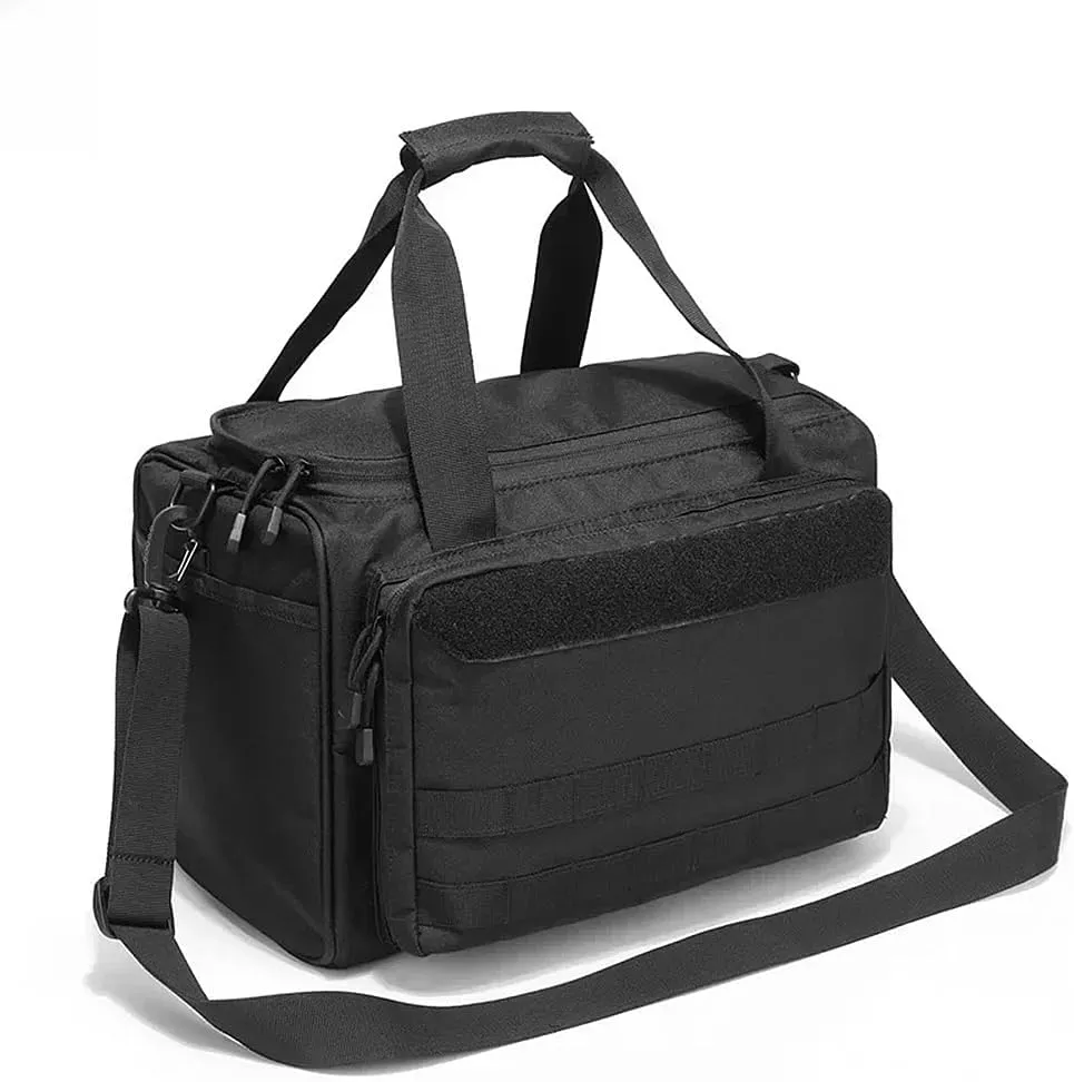 UNISTRENGH Multifunction Tactical Gun Range Bag Deluxe Pistol Shooting Range Duffle Bags