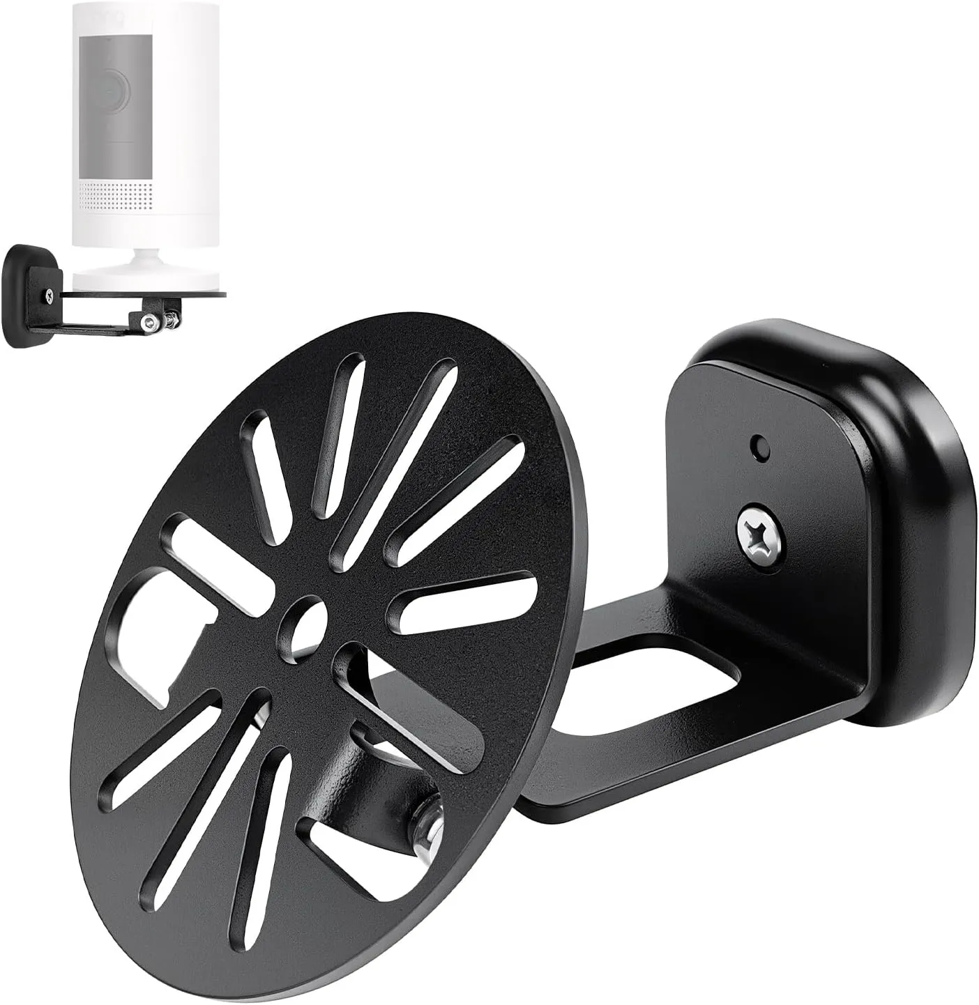 Universal Magnetic Security Camera Mount - 360° Rotation & Tilt -Damage Free Indoor Outdoor Holder fits for Ring,Enfy,Tplink,Blink,Wyze,Google Nest for Metal Surface in Curise,Garage,Carport,Workshop