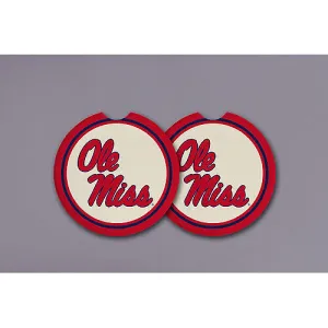 University of Mississippi Car Coasters set of 2