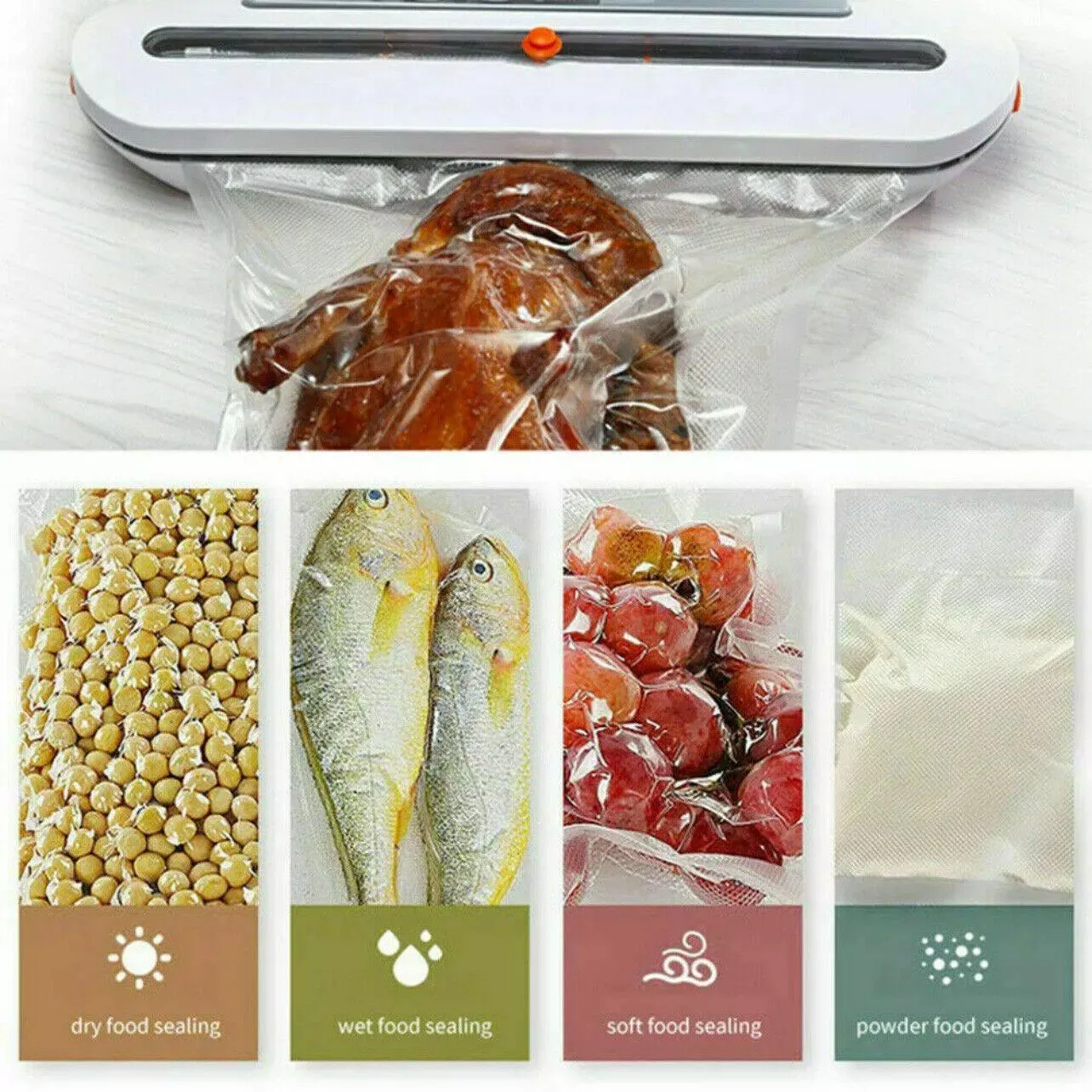 Vacuum Sealing Bags 100/200/500PCS PA&PE Clear