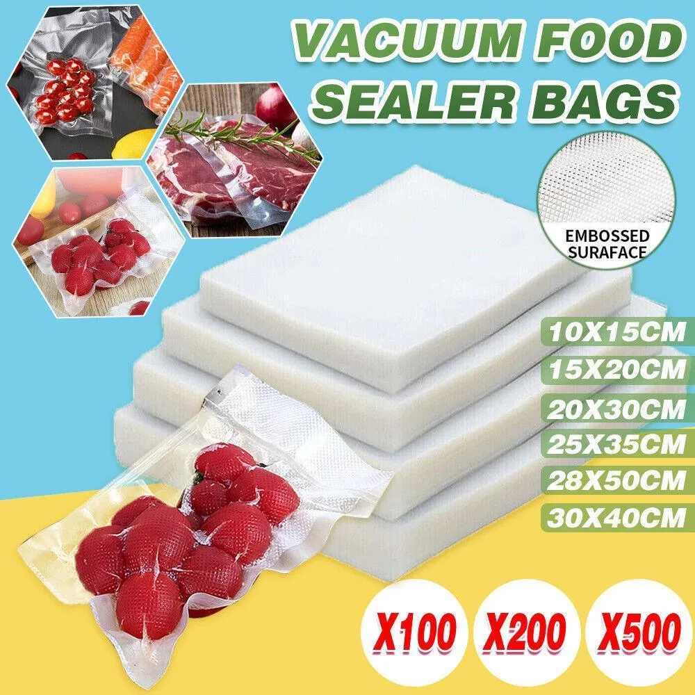 Vacuum Sealing Bags 100/200/500PCS PA&PE Clear
