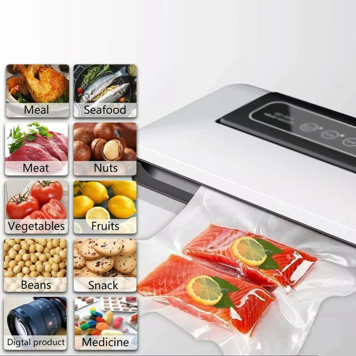 Vacuum Sealing Bags 100/200/500PCS PA&PE Clear