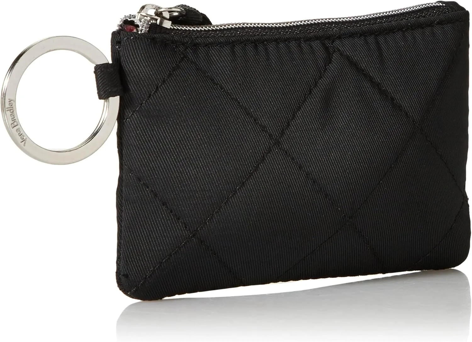 Vera Bradley Women's Performance Twill Zip ID Case Wallet, Black, One Size