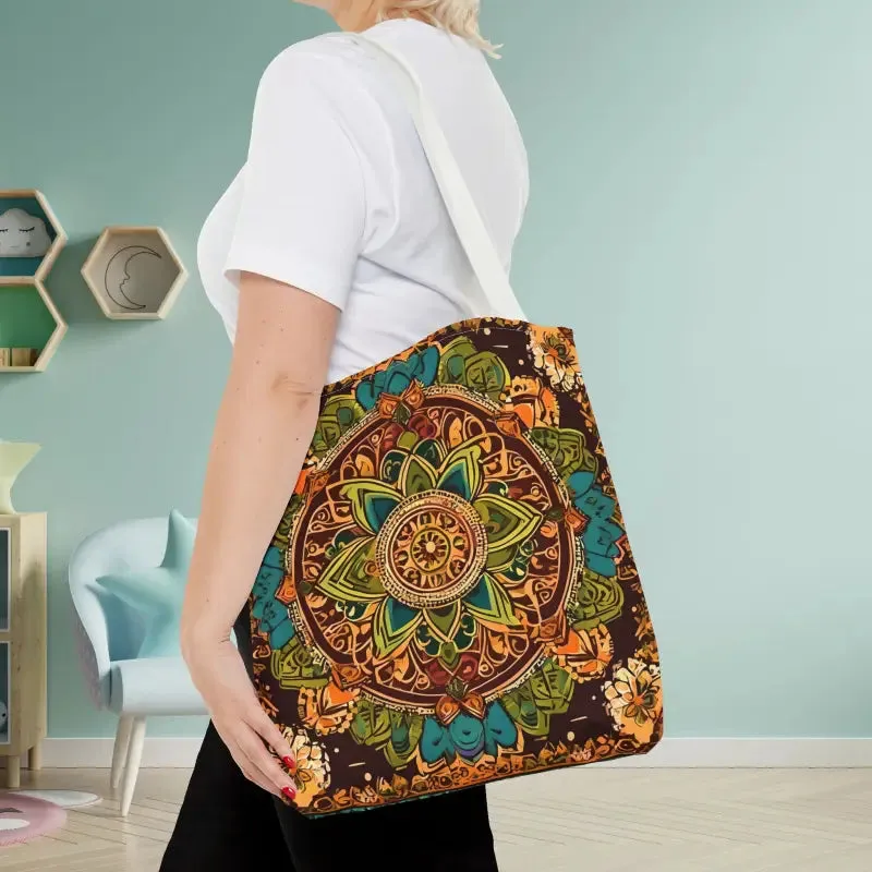 Vibrant Aop Tote Bag with Colorful Indian Pattern