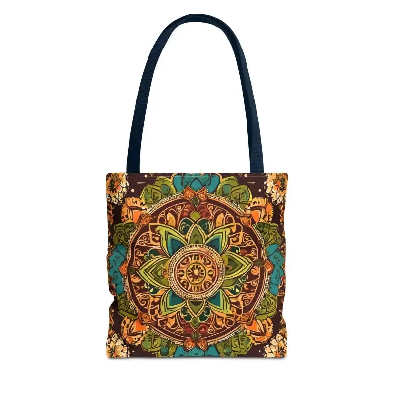 Vibrant Aop Tote Bag with Colorful Indian Pattern