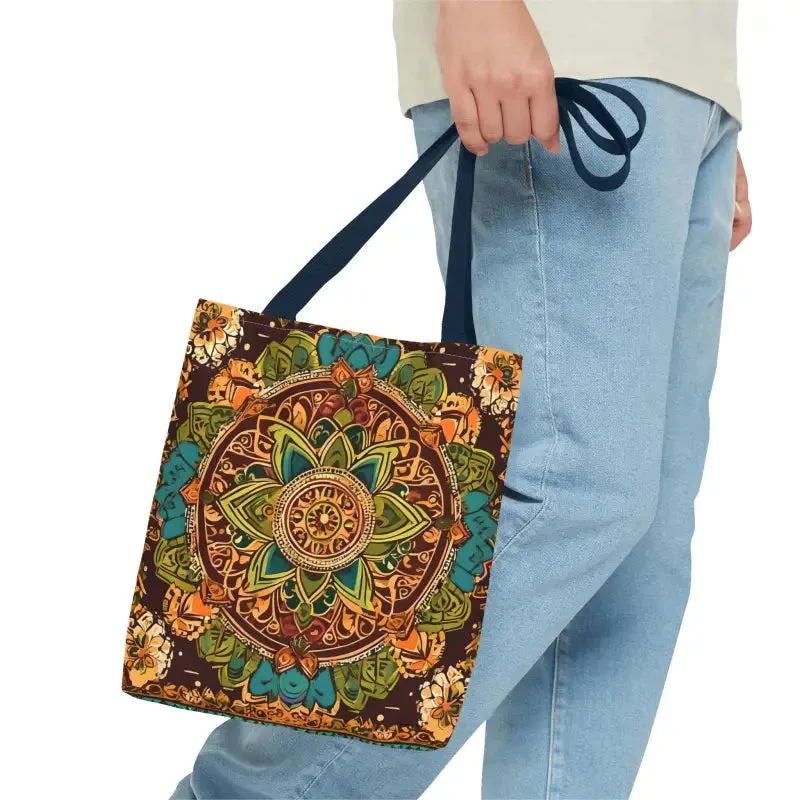 Vibrant Aop Tote Bag with Colorful Indian Pattern