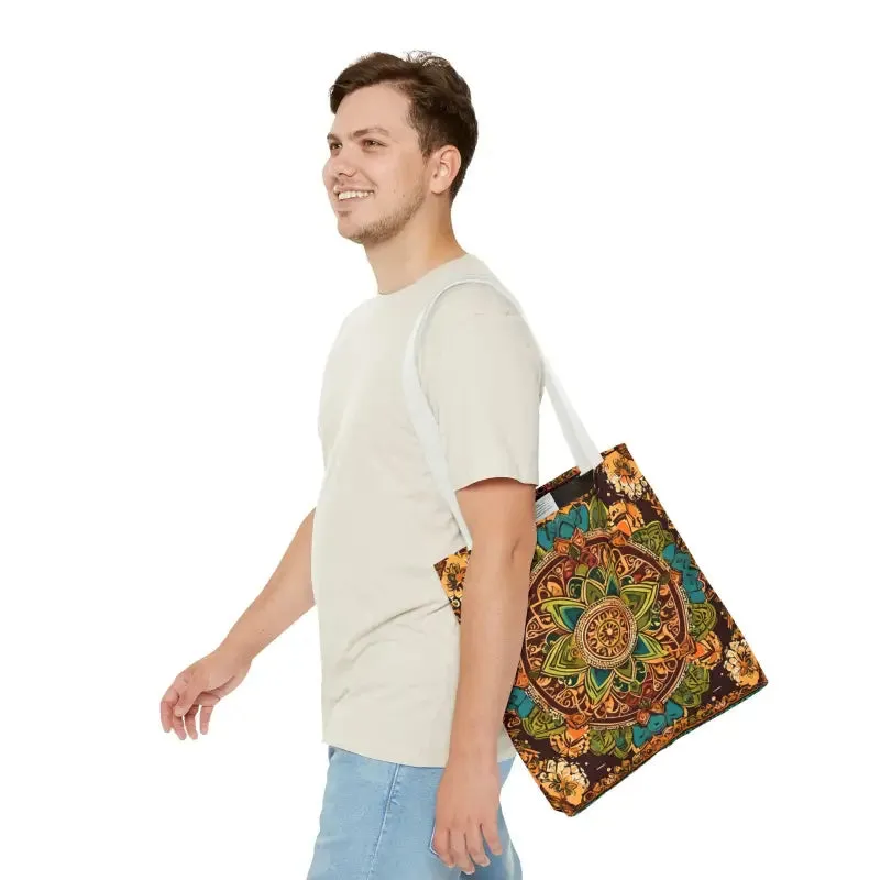 Vibrant Aop Tote Bag with Colorful Indian Pattern