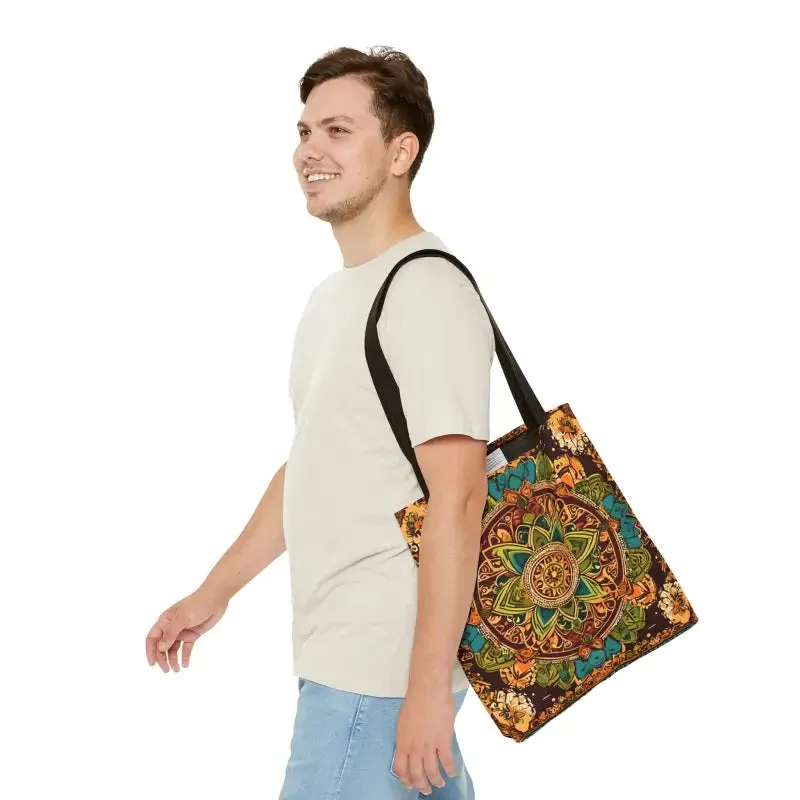 Vibrant Aop Tote Bag with Colorful Indian Pattern