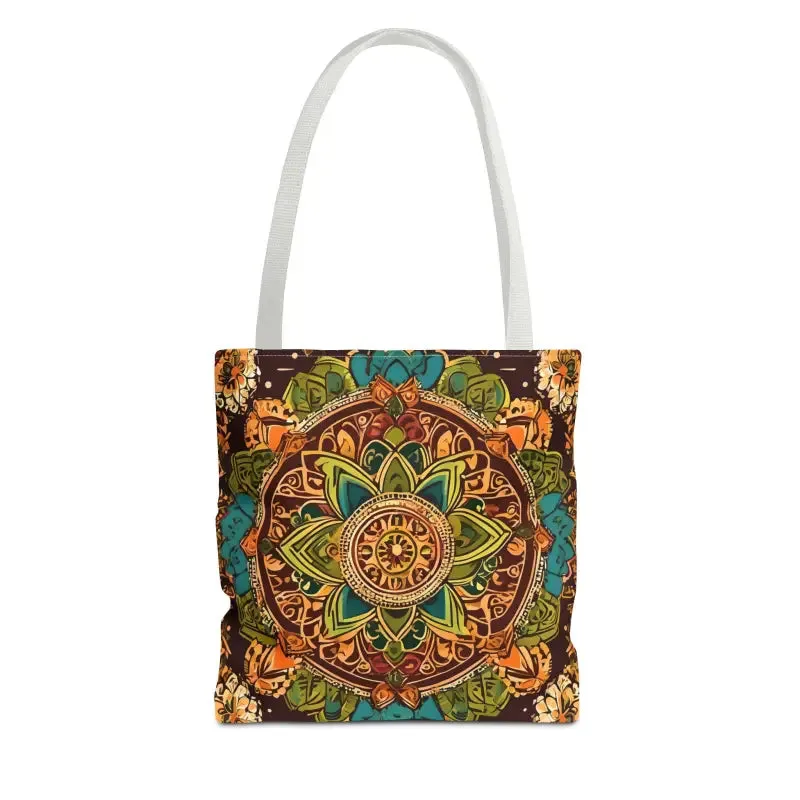 Vibrant Aop Tote Bag with Colorful Indian Pattern