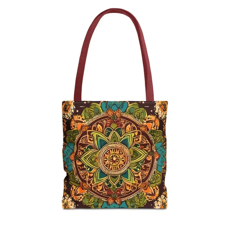 Vibrant Aop Tote Bag with Colorful Indian Pattern