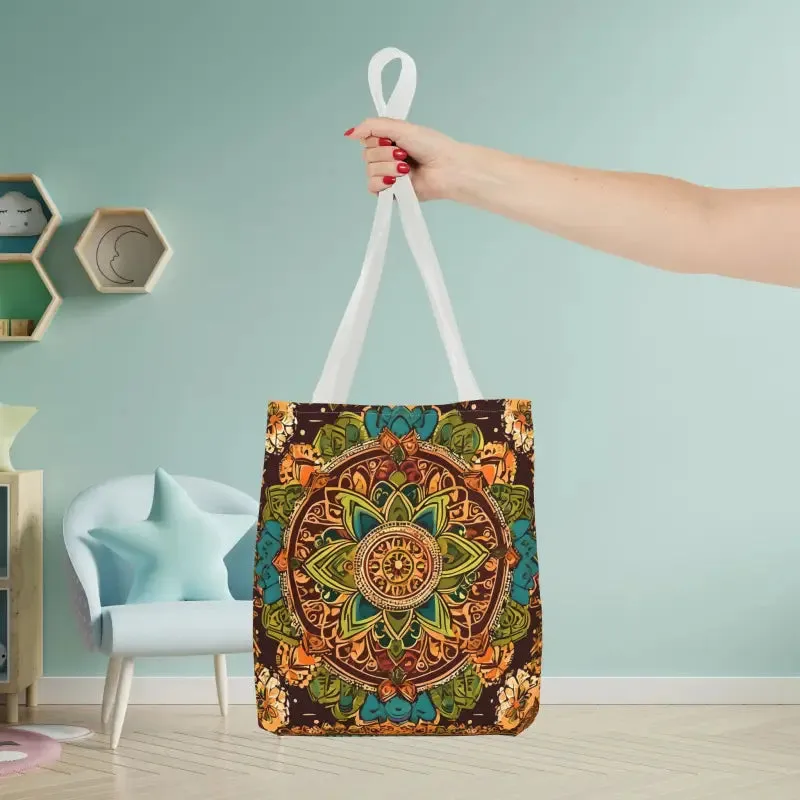 Vibrant Aop Tote Bag with Colorful Indian Pattern