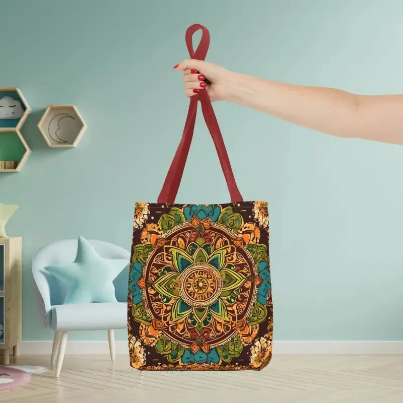 Vibrant Aop Tote Bag with Colorful Indian Pattern