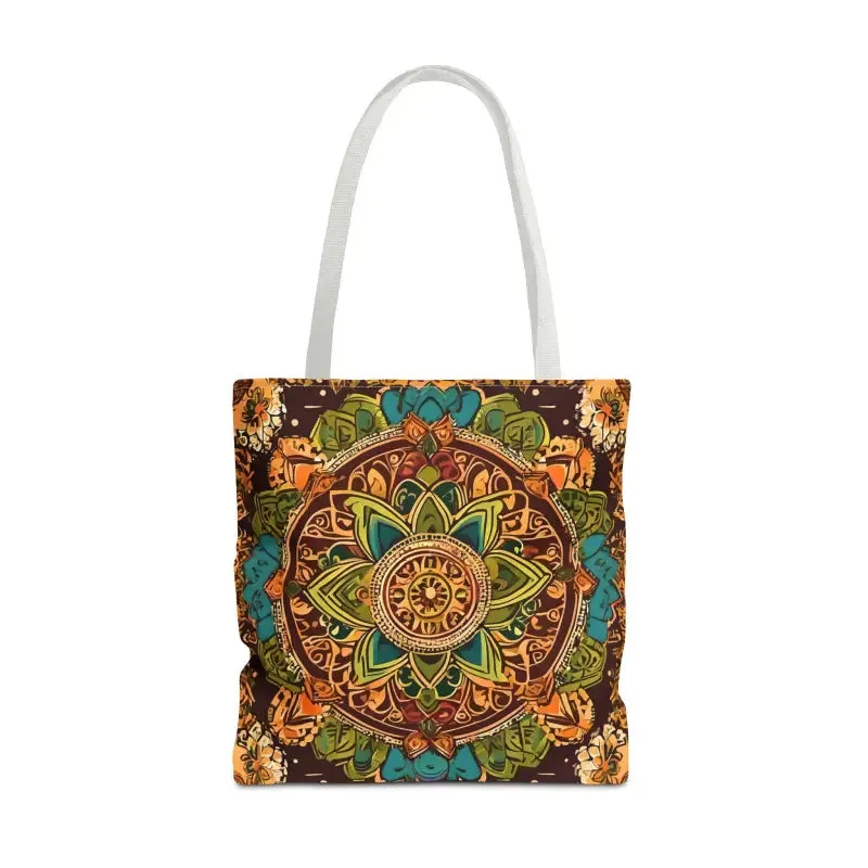 Vibrant Aop Tote Bag with Colorful Indian Pattern
