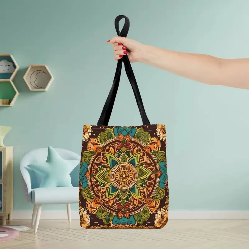 Vibrant Aop Tote Bag with Colorful Indian Pattern