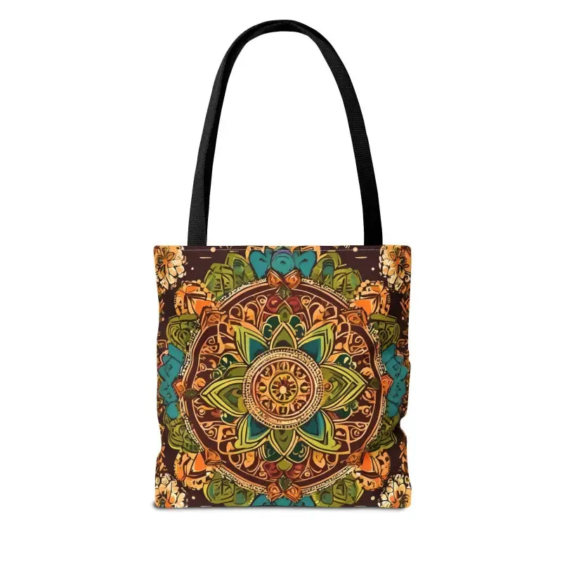 Vibrant Aop Tote Bag with Colorful Indian Pattern