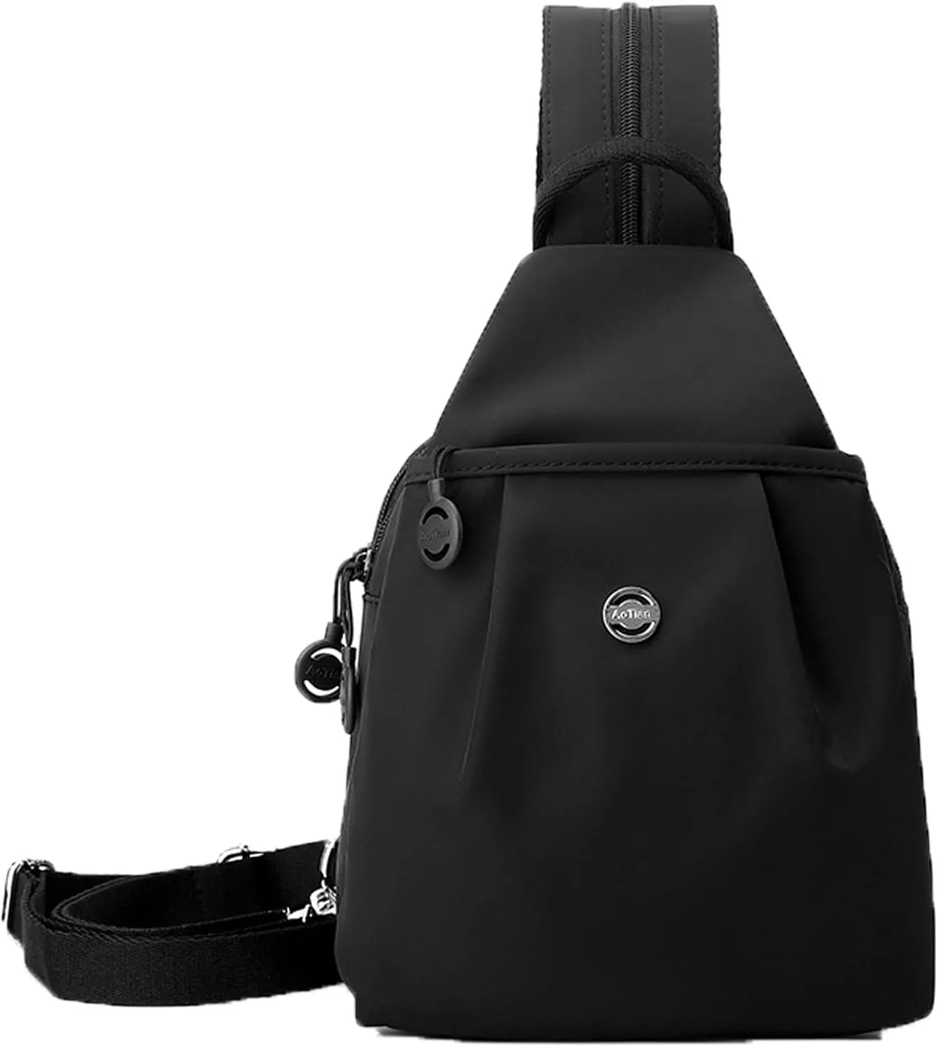 Vovtva Street Lite Chic Versatile Travel Bag, Adjustable Strap Backpack Chest Bags Double Zipper Large Capacity (C)