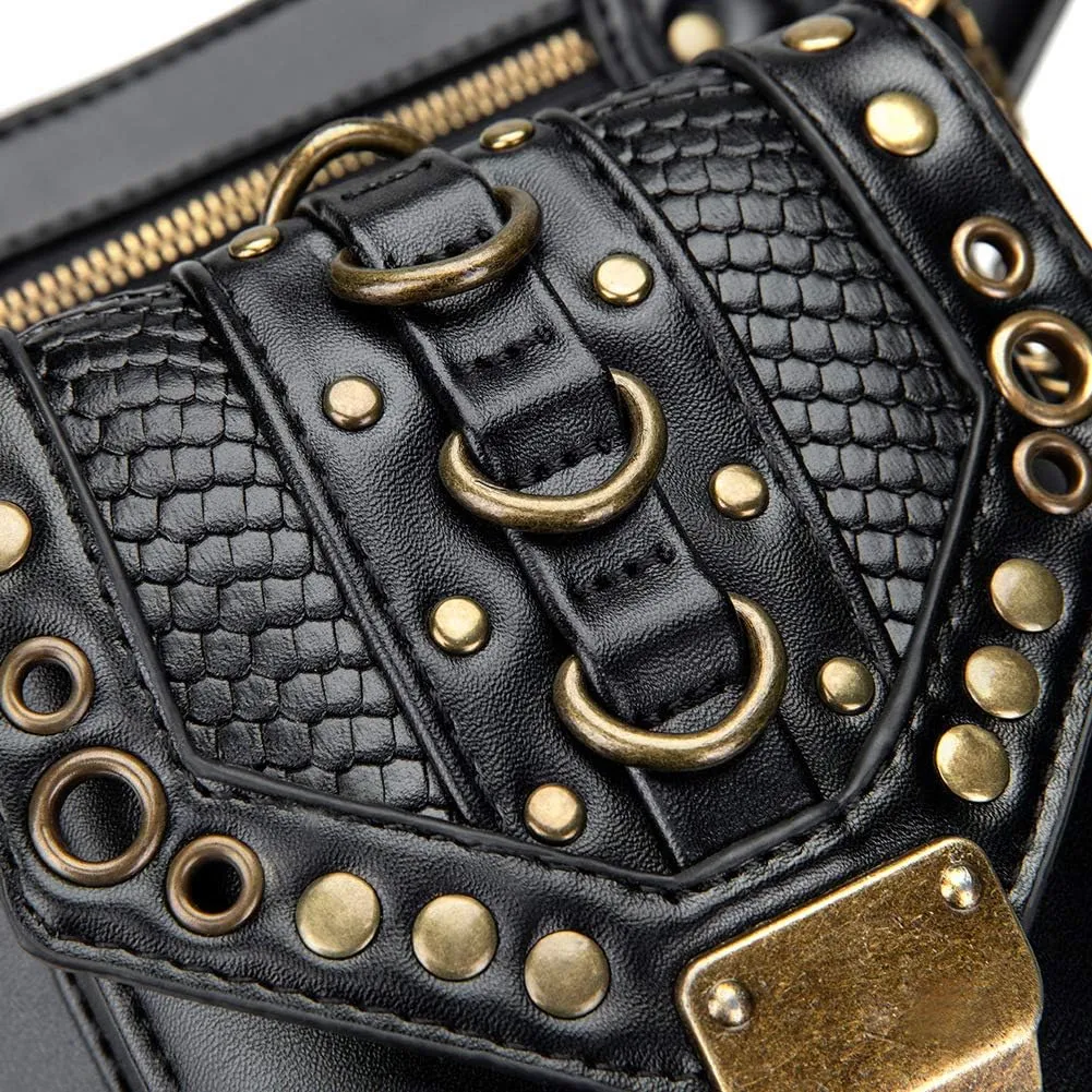 Waist Bag Fanny Pack Motorcycle Drop Leg Bag Thigh Hip Pouch Messenger Leather Crossbody Shoulder Purse Wallet Pocket