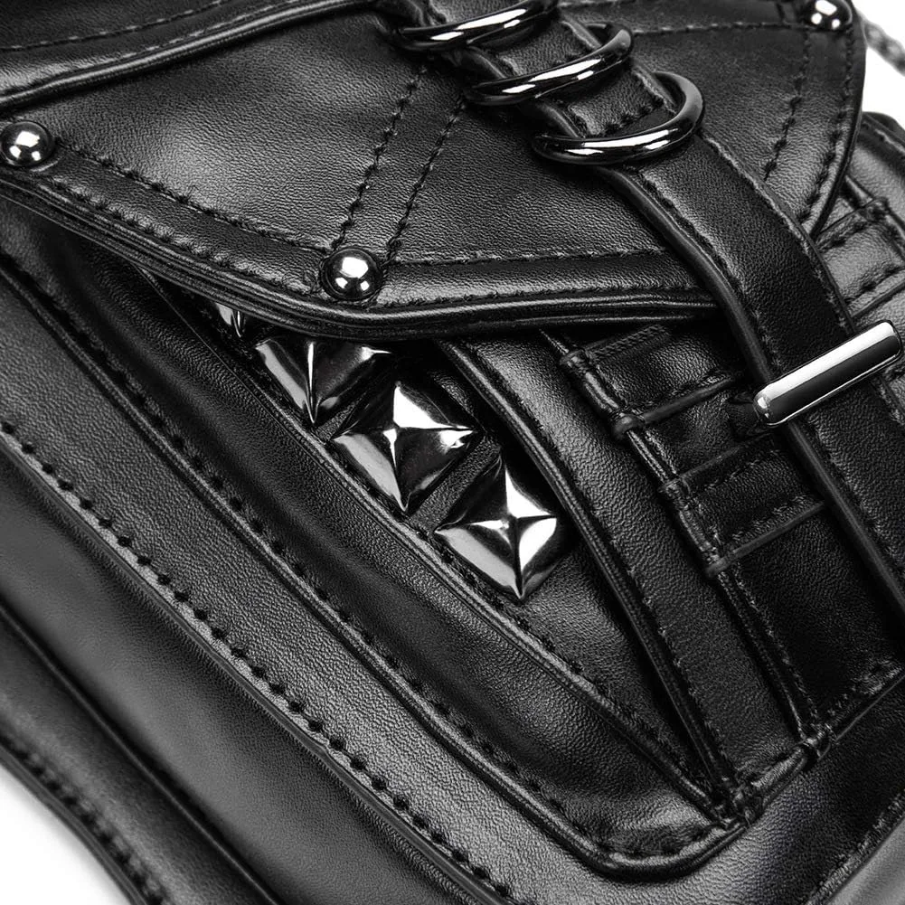 Waist Bag Fanny Pack Motorcycle Drop Leg Bag Thigh Hip Pouch Messenger Leather Crossbody Shoulder Purse Wallet Pocket